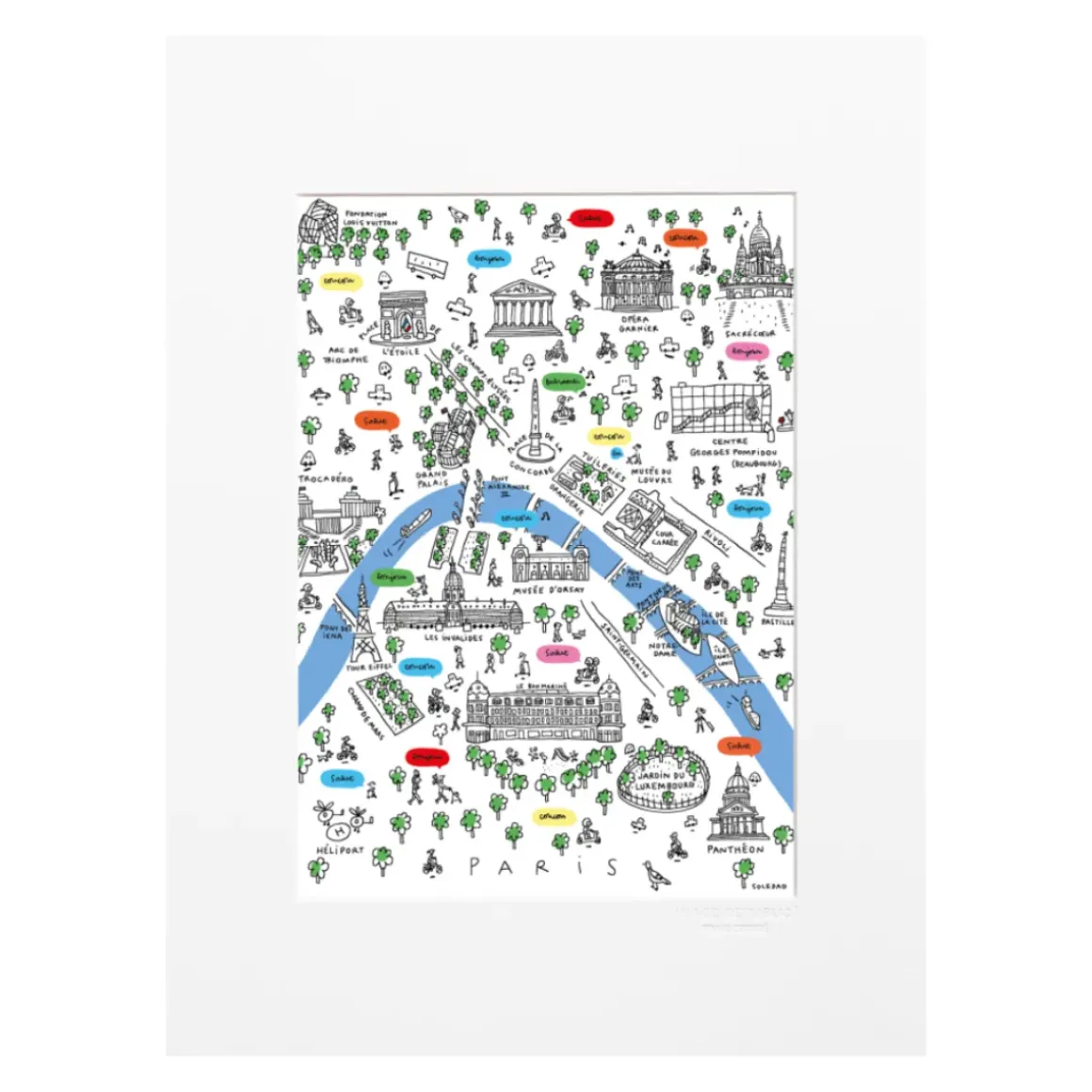Affiche Soledad Monuments de Paris