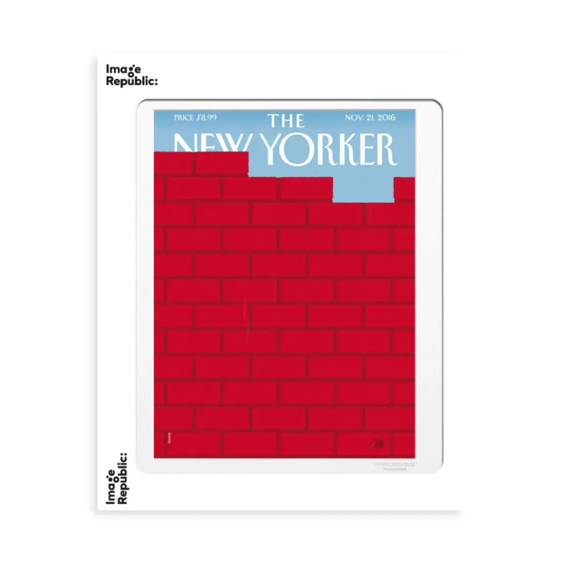 Affiche The Newyorker 180 Staake Red Brick Wall - 30 x 40 cm