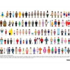 Affiche Vestiaire des Célèbres Films Comiques - 50 x 70 cm