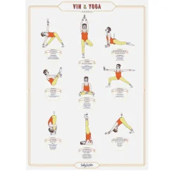 Affiche Vin u0026 Yoga