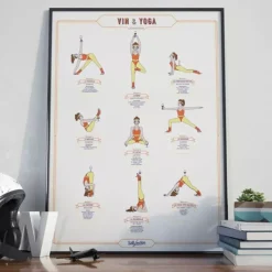 Affiche Vin u0026 Yoga