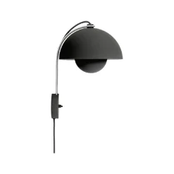 Applique murale Flowerpot VP8 H 35,5cm - Noir mat