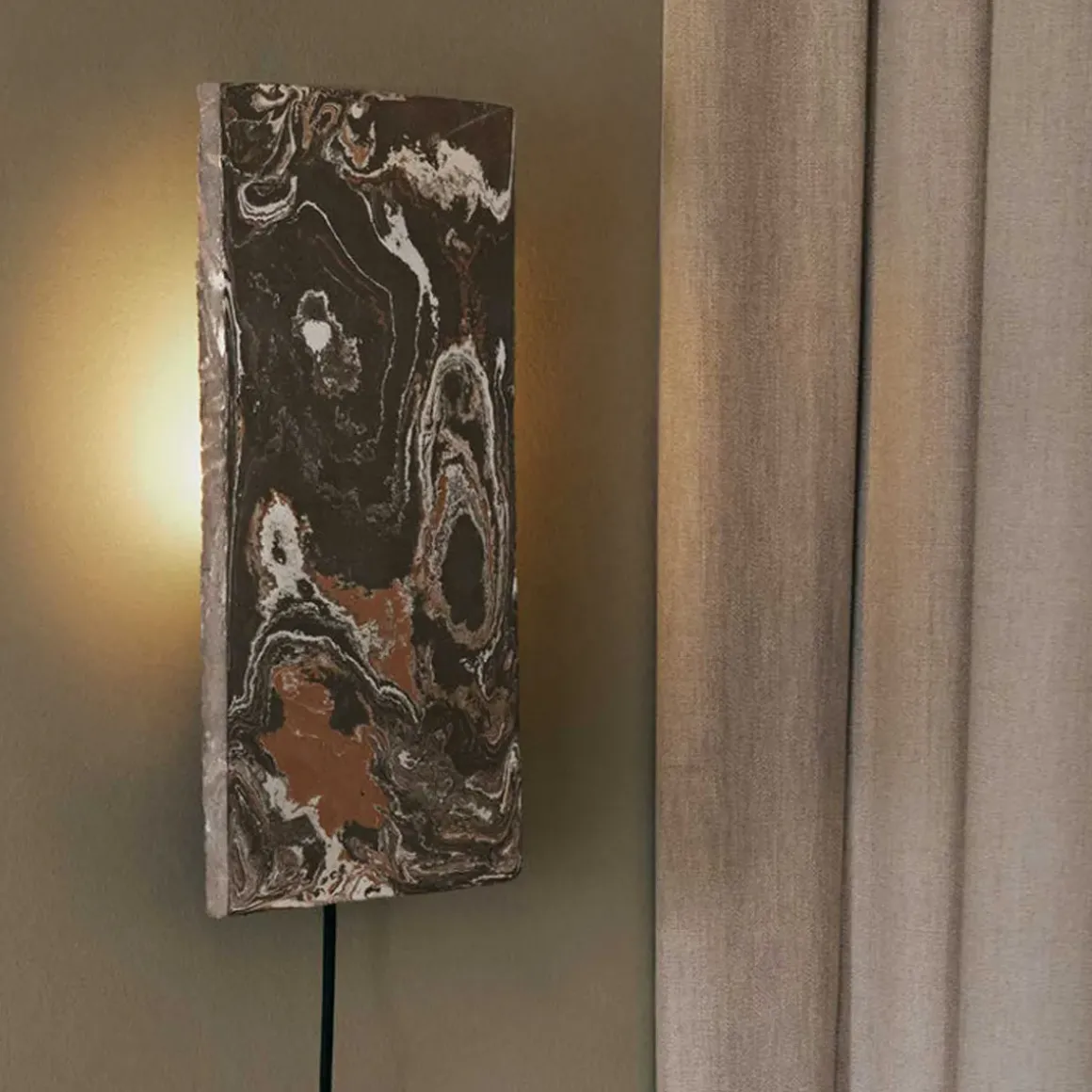 Applique rectangulaire Argilla Marbre
