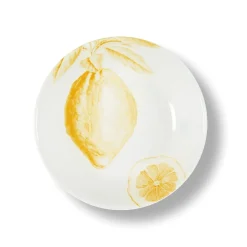 Assiette creuse Citron en porcelaine - Ø 20 cm