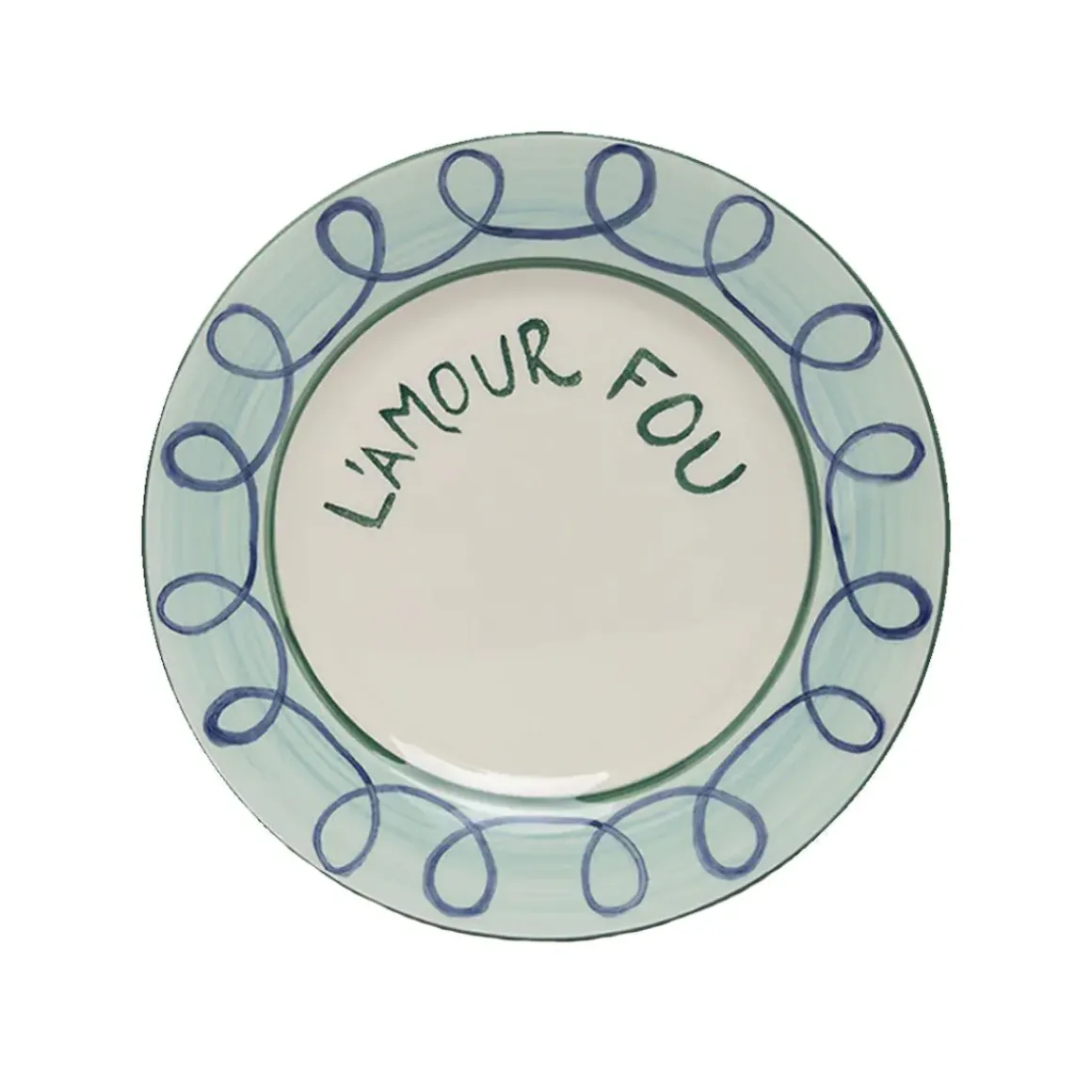 Assiette à dessert L'amour fou - 22 cm