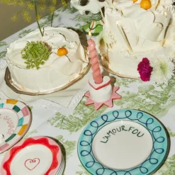 Assiette à dessert L'amour fou - 22 cm