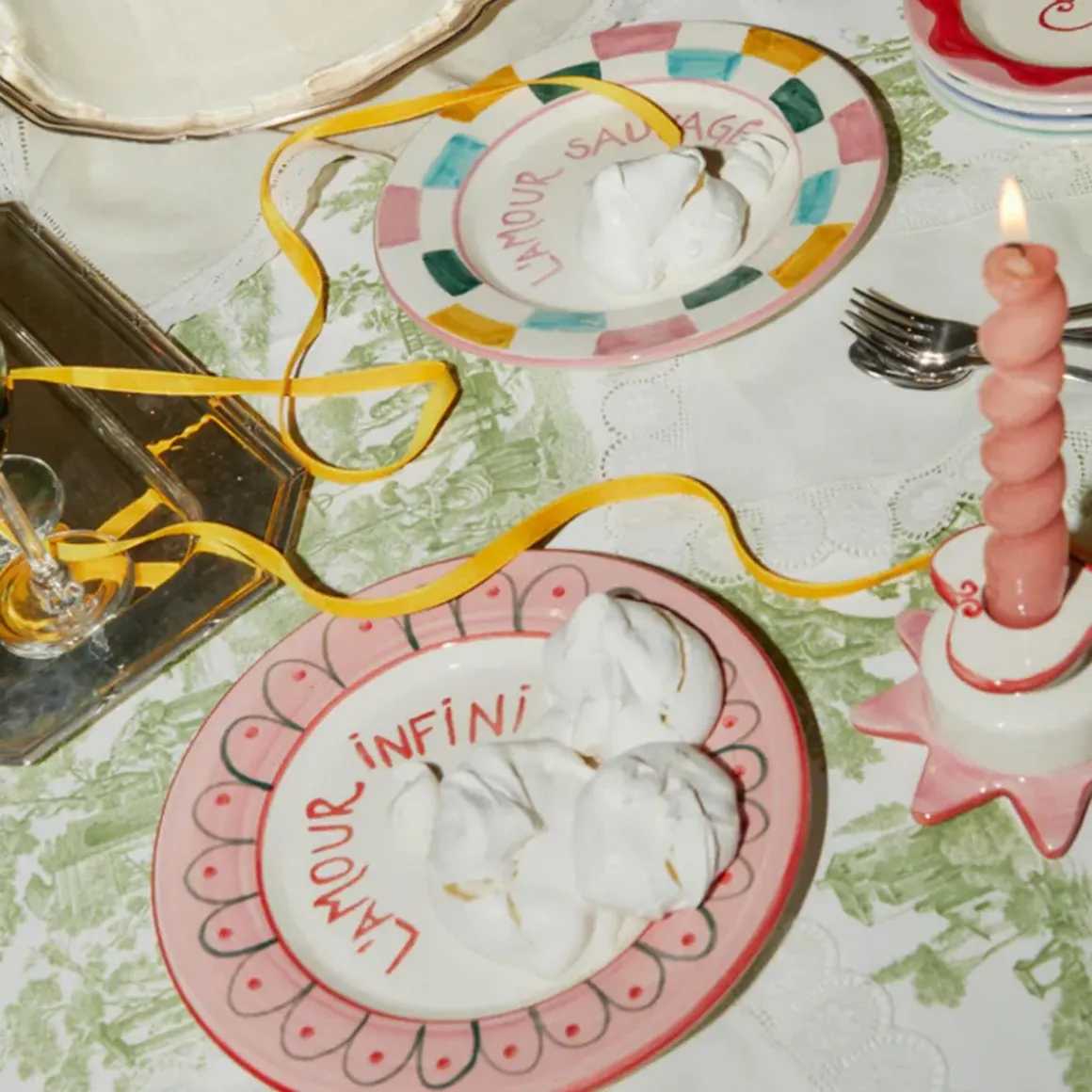 Assiette à dessert L'amour infini - 22 cm