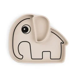 Assiette en silicone - Éléphant