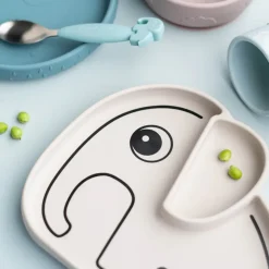 Assiette en silicone - Éléphant