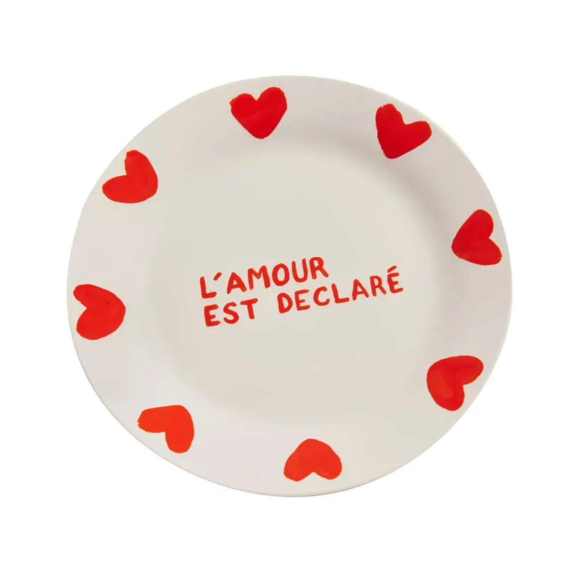 Assiette l'Amour est déclaré