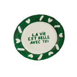 Assiette la Vie Est Belle Avec Toi