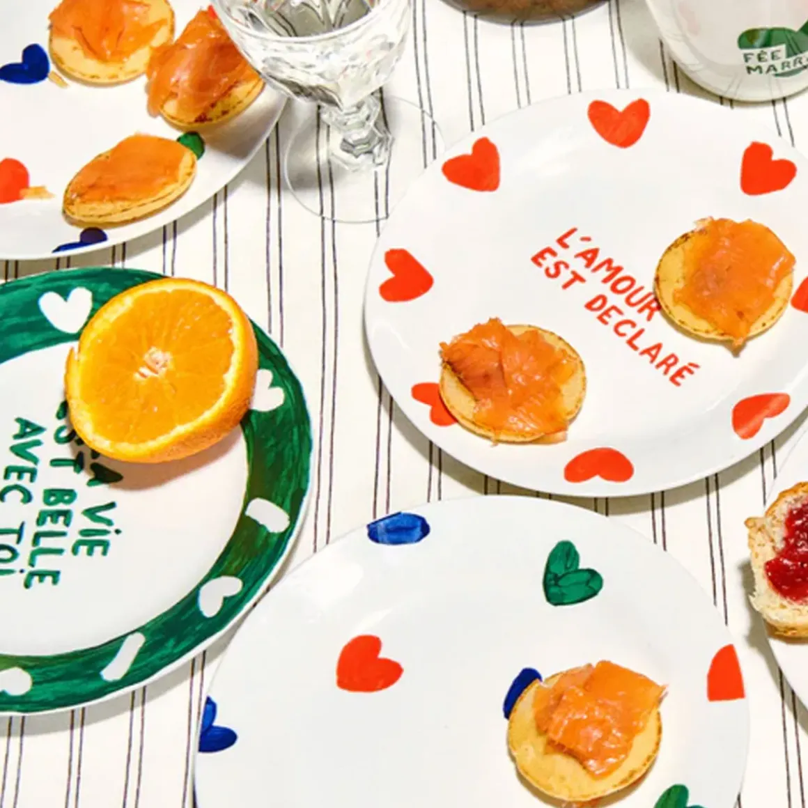 Assiette la Vie Est Belle Avec Toi