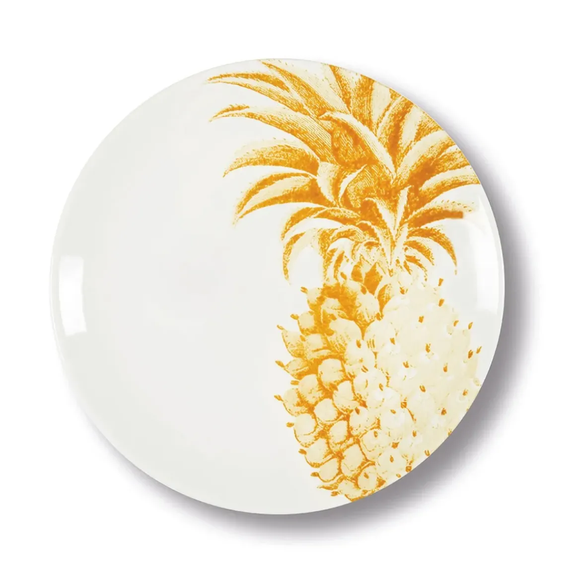 Assiette plate Ananas en porcelaine - Ø 27 cm