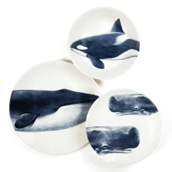 Assiette plate - Baleine
