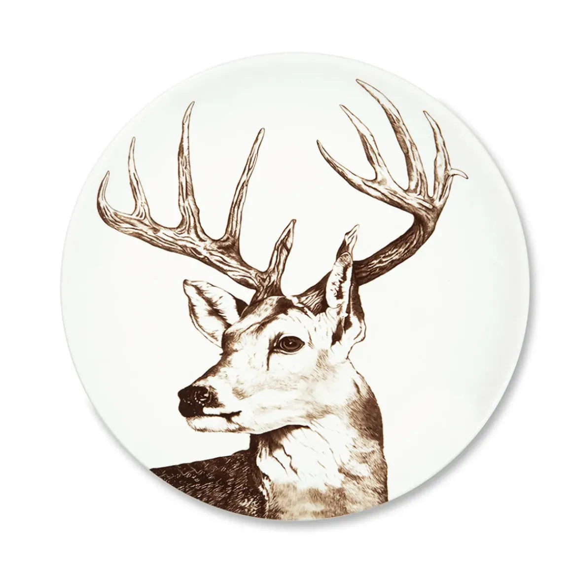 Assiette plate - Cerf