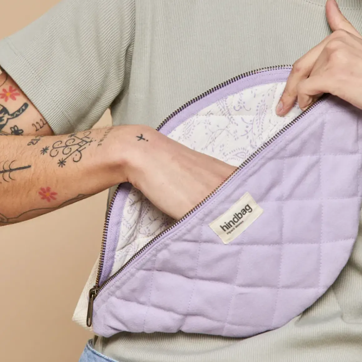 Banane Olivia Matelasse Lilas