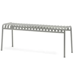 Banc Palissade en acier poudré - Gris ciel