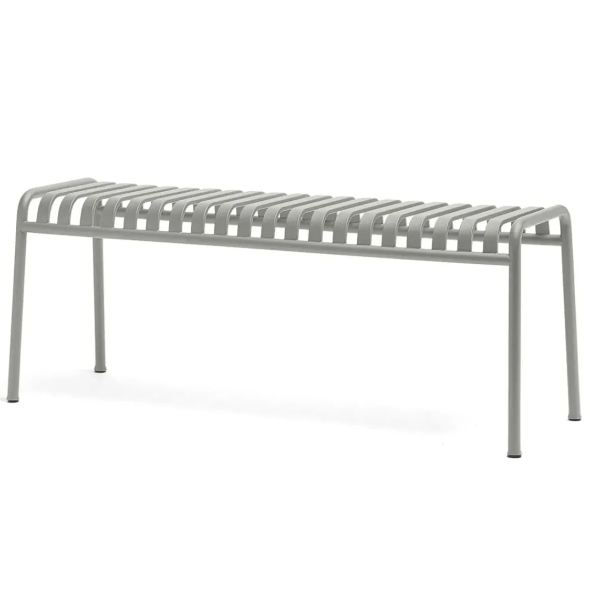 Banc Palissade en acier poudré - Gris ciel