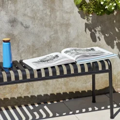 Banc Palissade en acier poudré - Anthracite