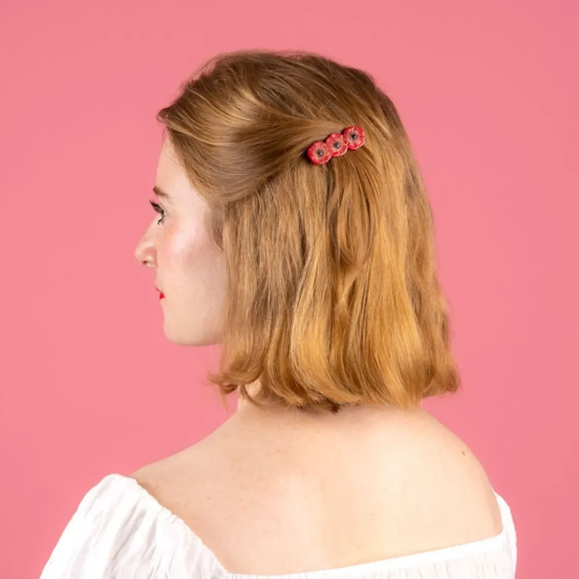 Barrette Coquelicot