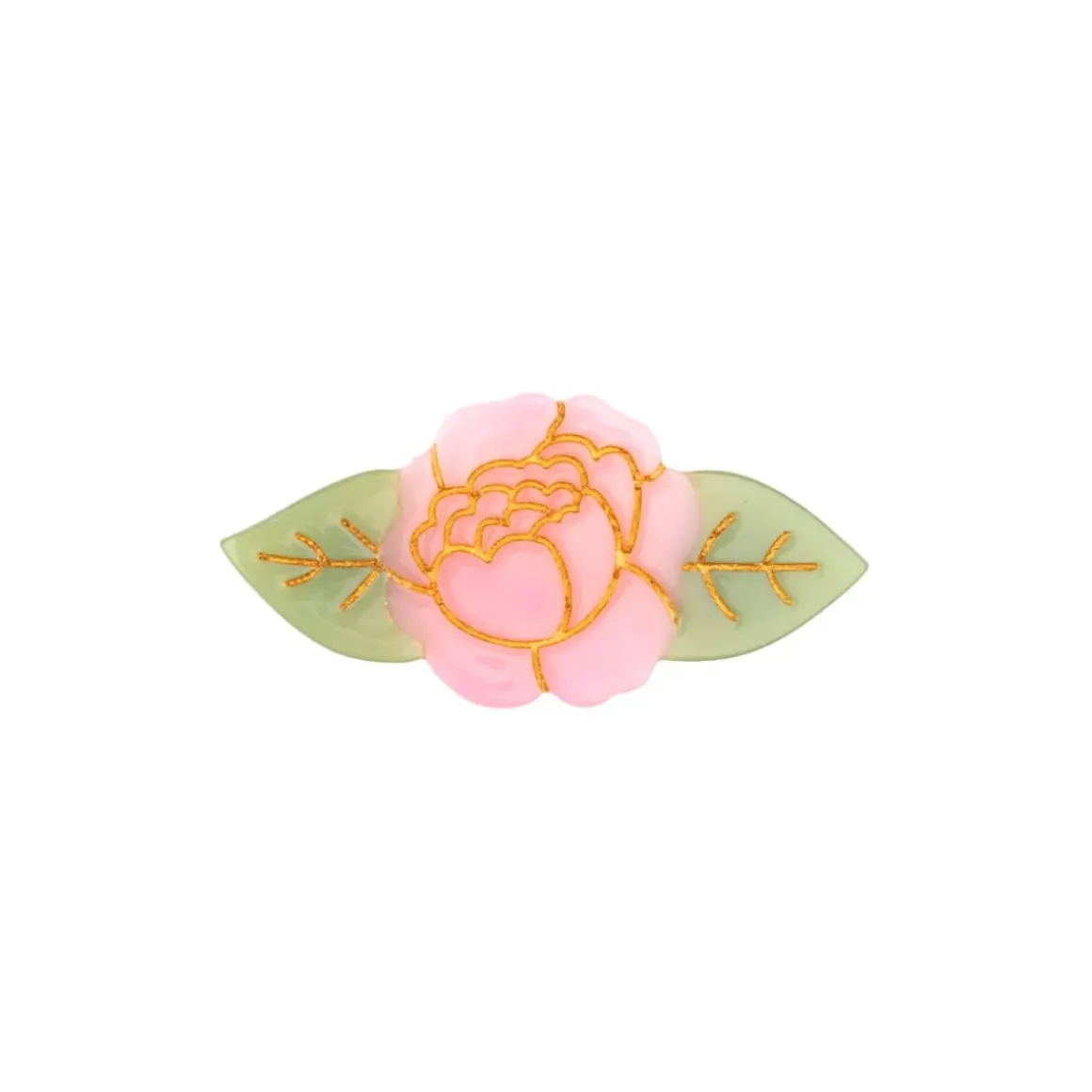 Barrette Pivoine