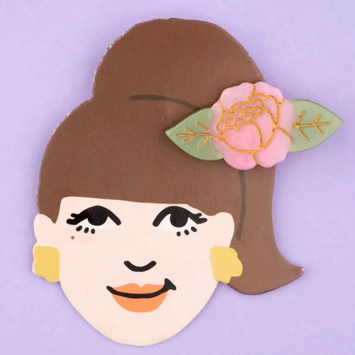 Barrette Pivoine