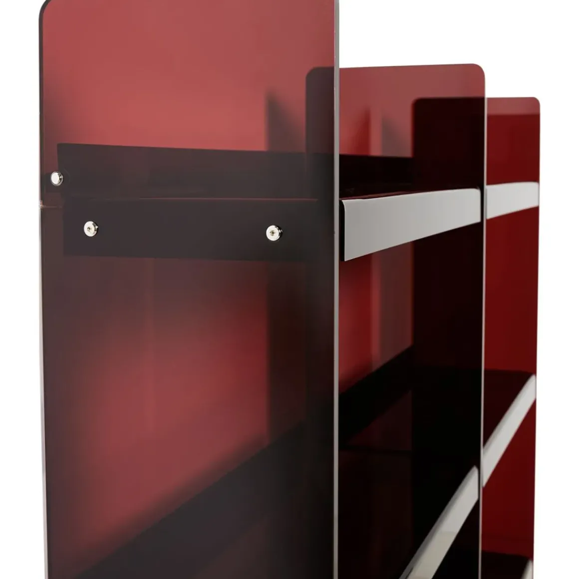 Bibliothèque en acrylique - 160 cm - Marron Smoke