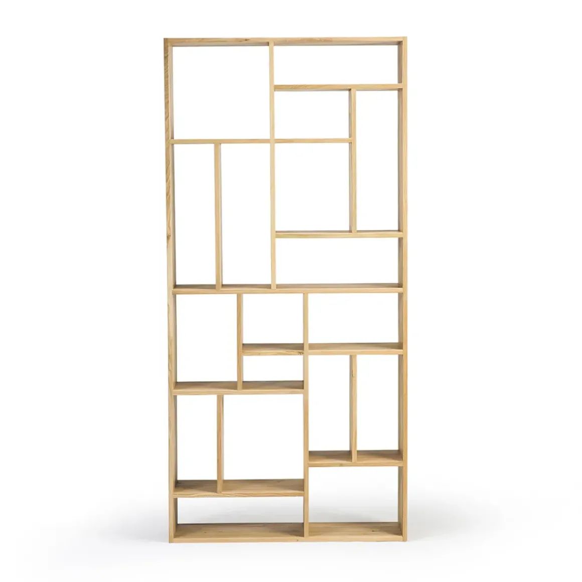 Bibliothèque M en chêne - h 219 cm