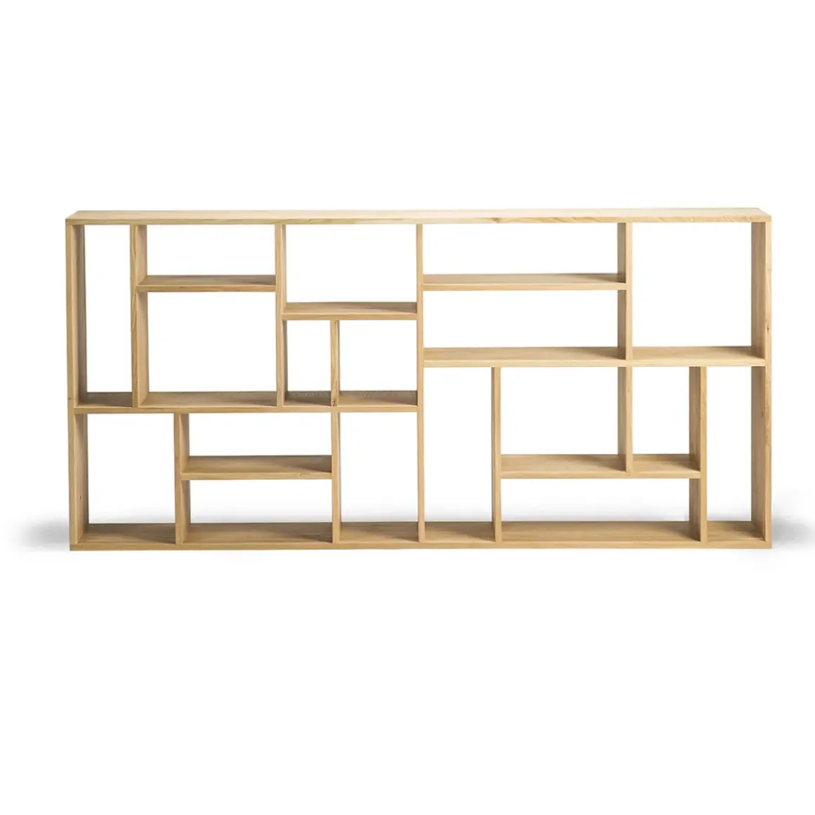 Bibliothèque M en chêne - h 219 cm