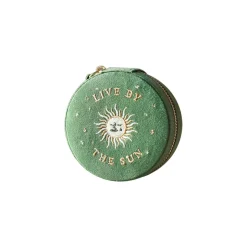 Boite à Bijoux brodée Soleil et Lune