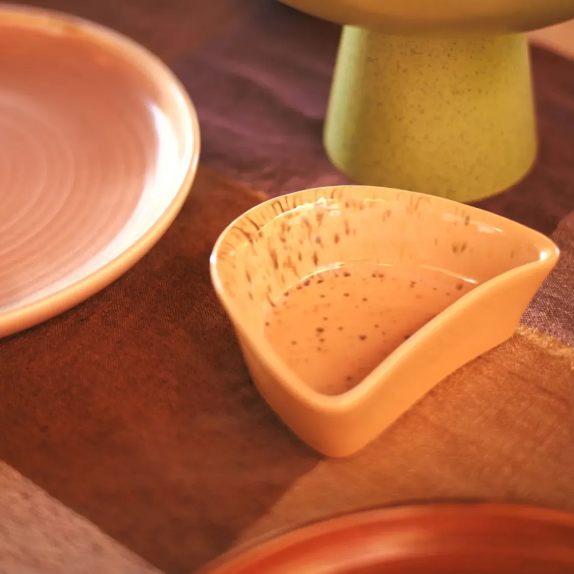 Bol Shell Tapas - L 14 cm x l 11 cm - Speckled