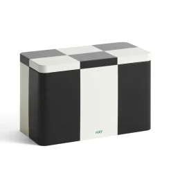 Boîte Tin à carreaux M - Noir u0026 Blanc
