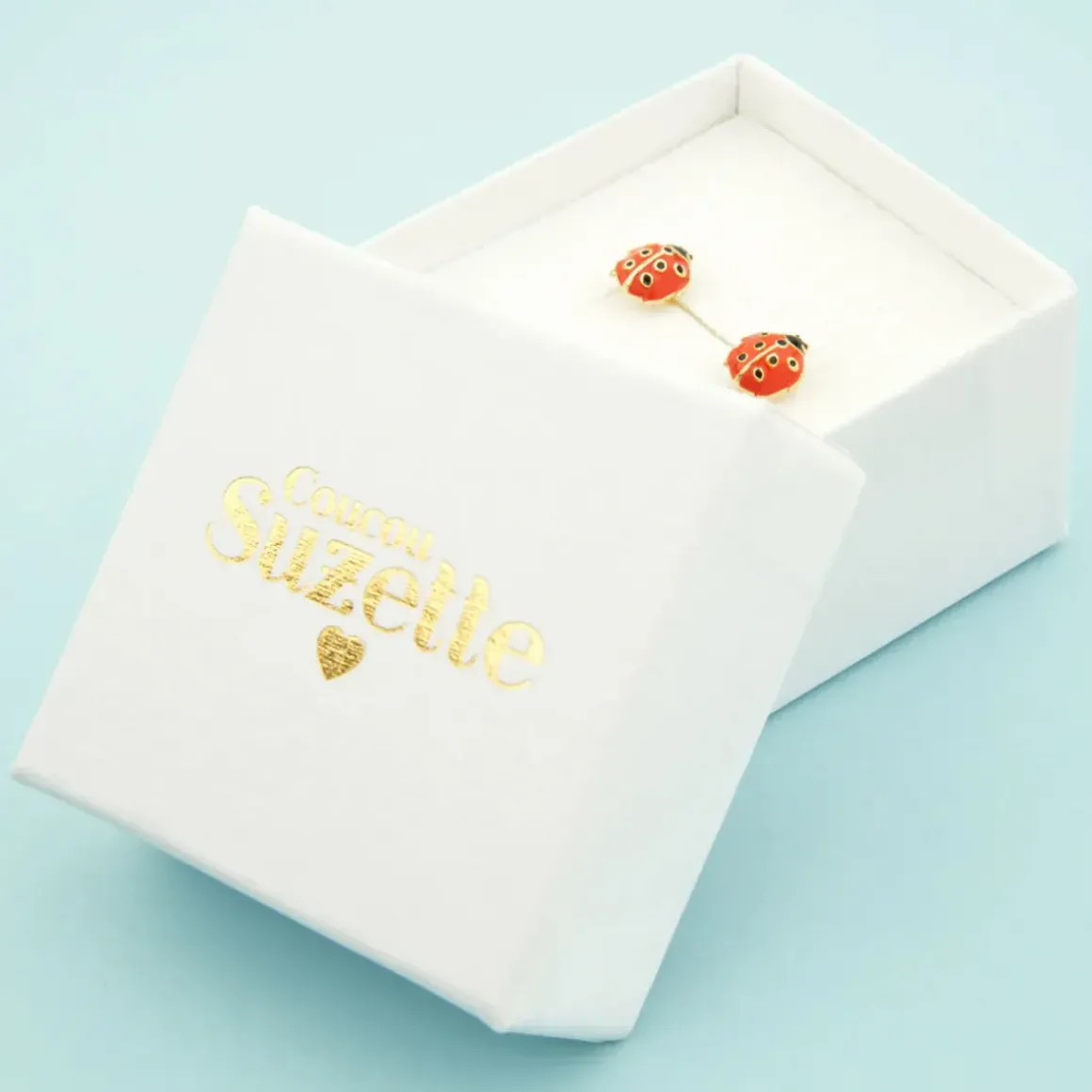 Boucles D'Oreilles Coccinelle