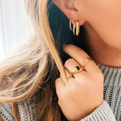 Boucles d'oreilles ovales