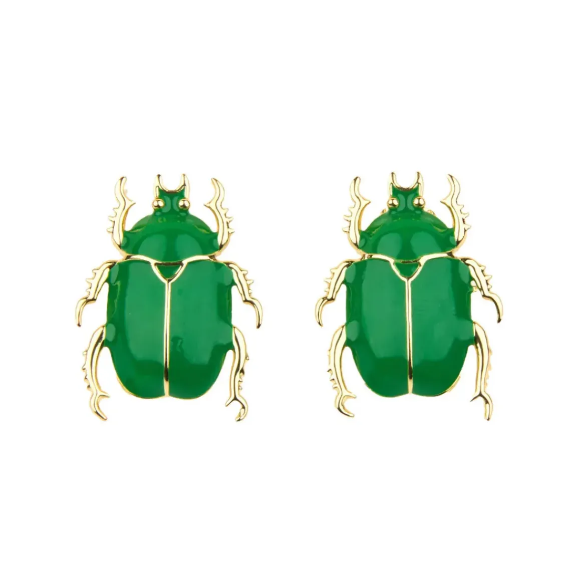 Boucles D'Oreilles Scarabée