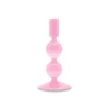 Bougeoir en Verre - Rose