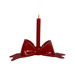 Bougeoir Nœud - Rouge