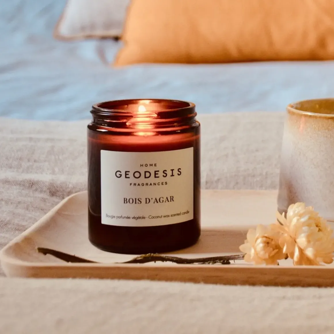 Bougie végétale parfumée - Bois dagar