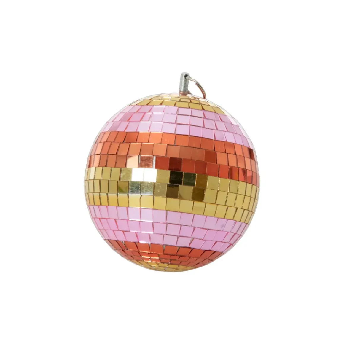 Boule Disco Ø 18 cm - Rayures Rose