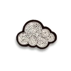 Broche Nuage Cumulus - Argent