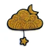 Broche Nuage Or et étoile