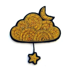 Broche Nuage Or et étoile
