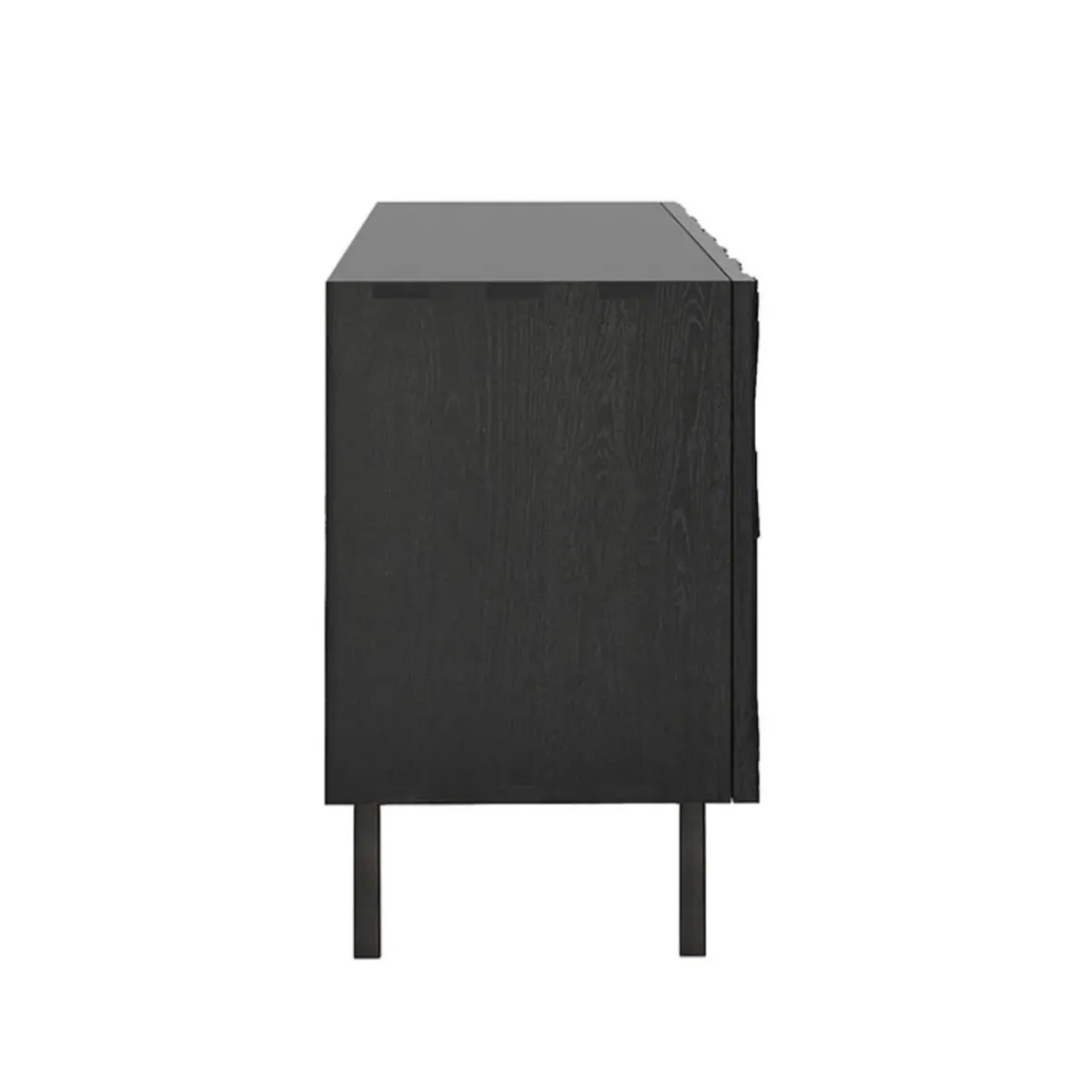 Buffet Graphic en teck verni - 4 portes