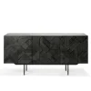 Buffet Graphic en teck verni - 3 portes