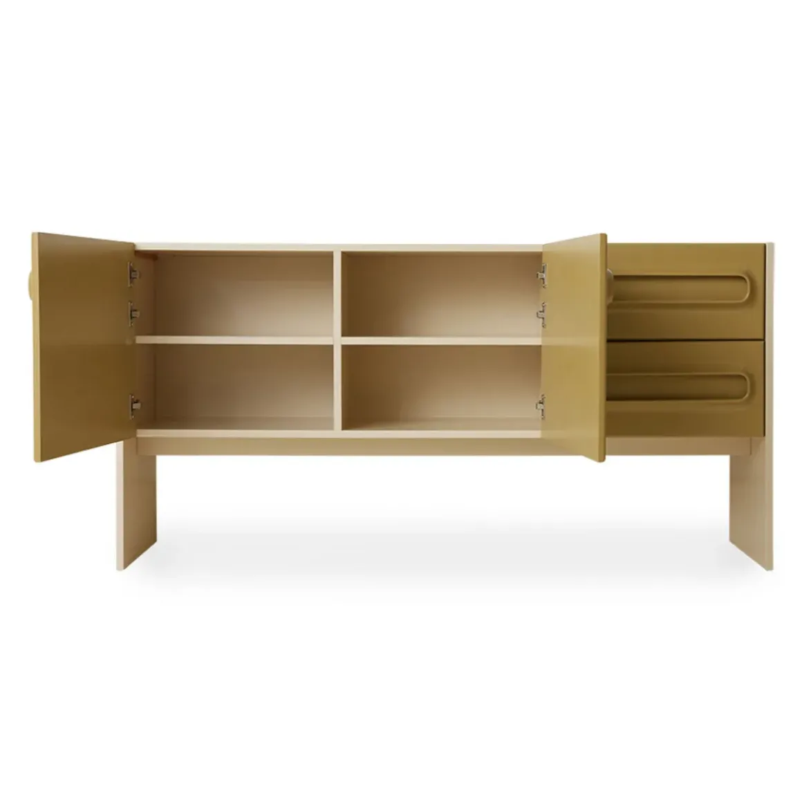 Buffet Space Dresser - 160 x 42 x 80 cm - Sage u0026 Cream