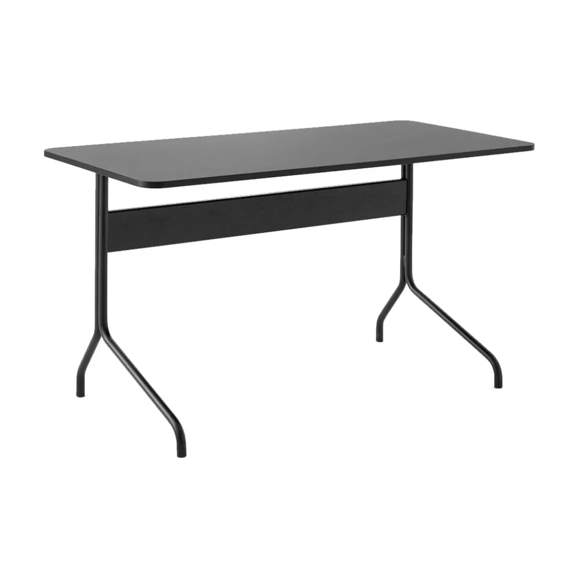 Bureau Pavilion AV16 Linoleum Black 4023 - Chêne Noir / Pieds Noir