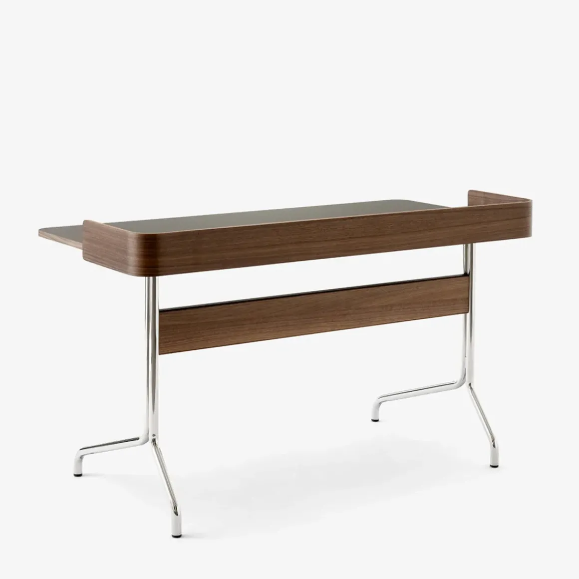 Bureau Pavilion AV17 Linoleum Iron 4178 - Noyer / Pieds Chrome