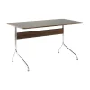 Bureau Pavilion AV16 Linoleum Iron 4178 - Noyer / Pieds Chrome