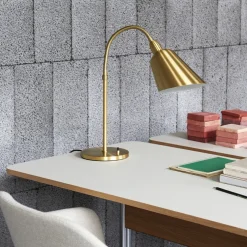 Bureau Pavilion AV16 Linoleum Mushroom 4176 - Chêne / Pieds Chrome