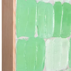 Cadre Peinture Abstraite - 75 x 100 cm - Verte